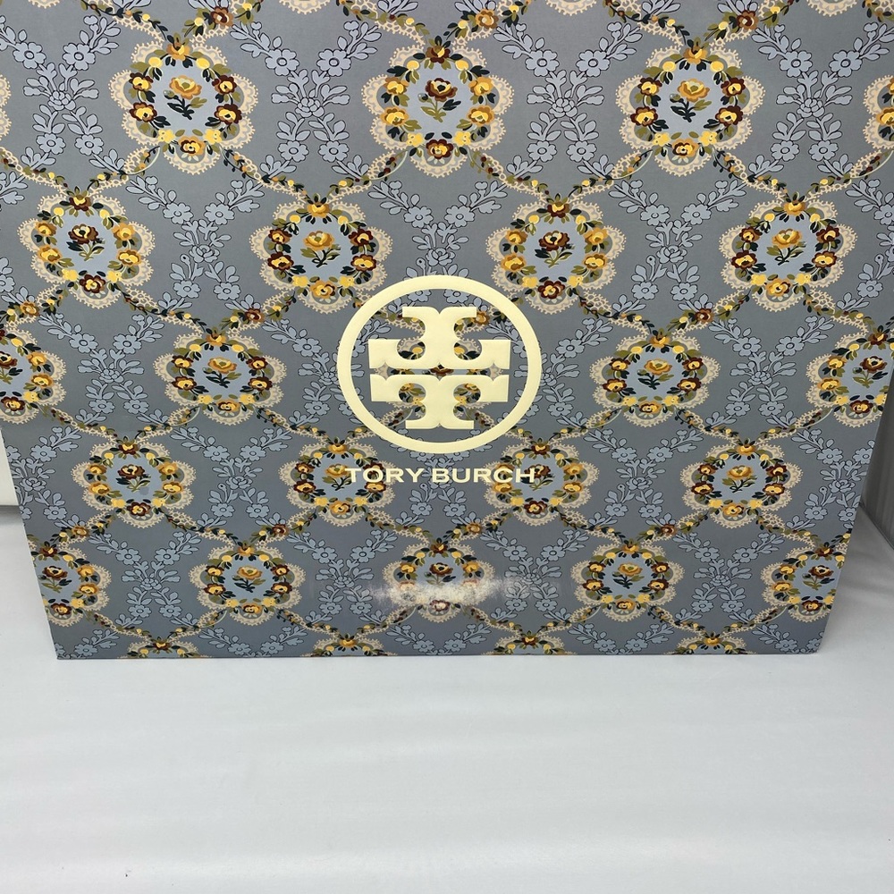 Tory Burch blue shopping bag